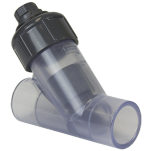 Spears 162B-010CL PVC Schedule 80 Clear Y-Check Valves 