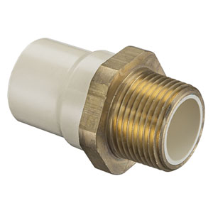 Male Adapter - Transition with CPVC Lined Brass Thread