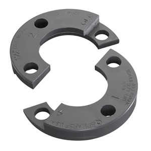 Flange Replacement Split Rings, PVC