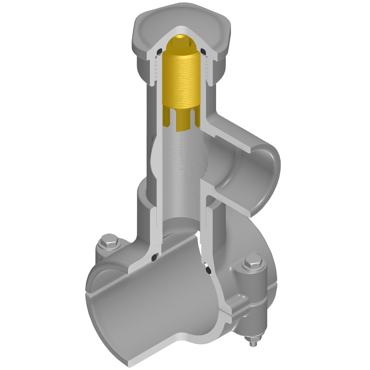 Hot-Tap Saddle CPVC Gray