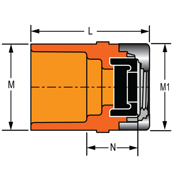 QuickTorque SR Female Sprinkler Head Adapter - Gasket Sealed Special Reinforced Metal Thread Style