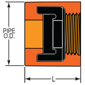 SofTorque Reducer Bushing -  Gasket Sealed Plastic Thread Style