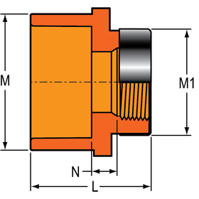 Female Sprinkler Head Adapter - Special Reinforced Plastic Thread Style