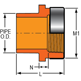 Spigot Female Adapter - Special Reinforced Plastic Thread Style