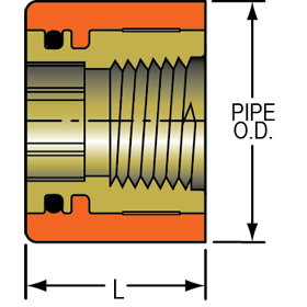 Bushing - with Brass Thread Insert