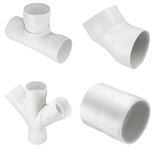 PVC Schedule 40 & 80 DWV Fabricated Fittings