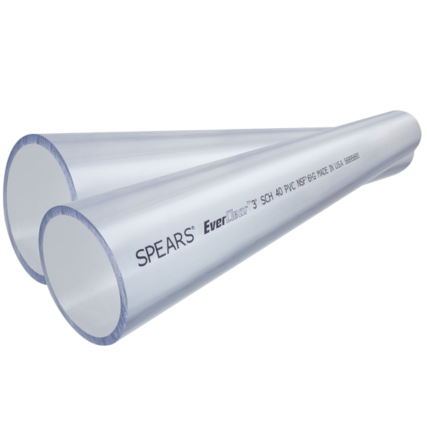 Clear Ultra Violet Resistant (UVR) PVC Pipe
